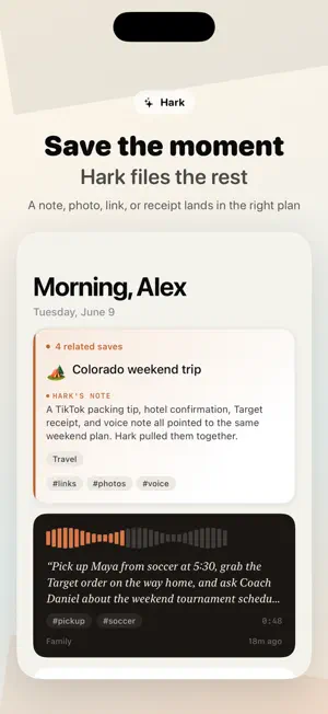 Hark - Capture & Remember screenshot 2
