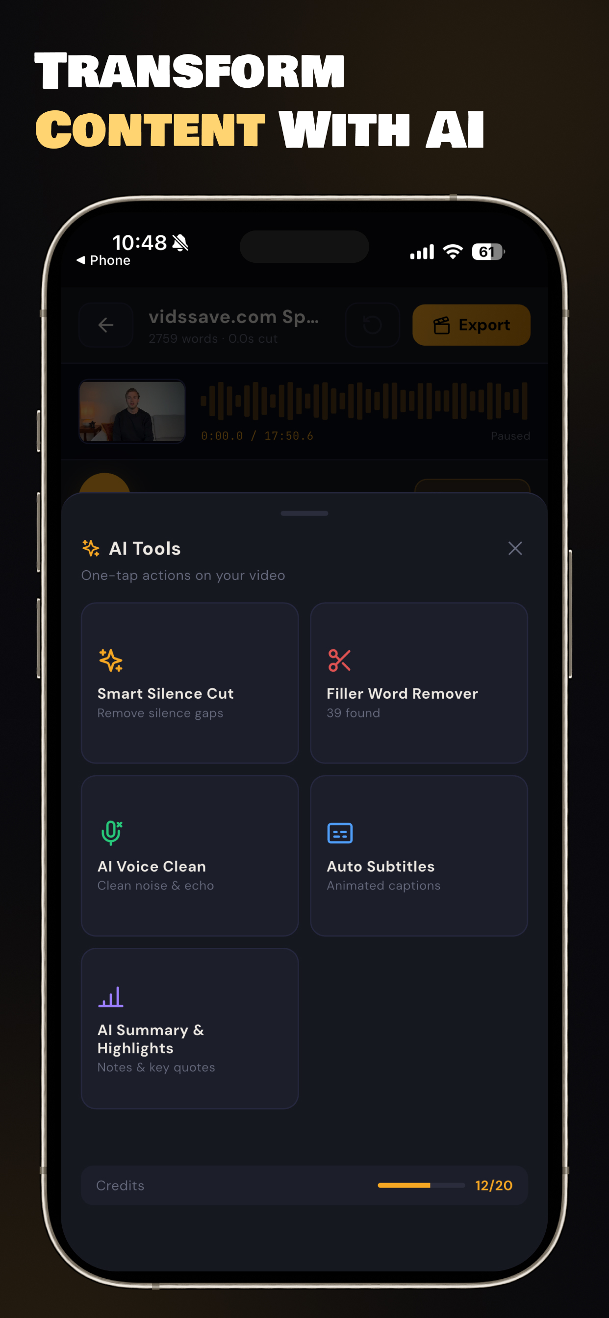 Descript AI - AI Video Editor screenshot 6