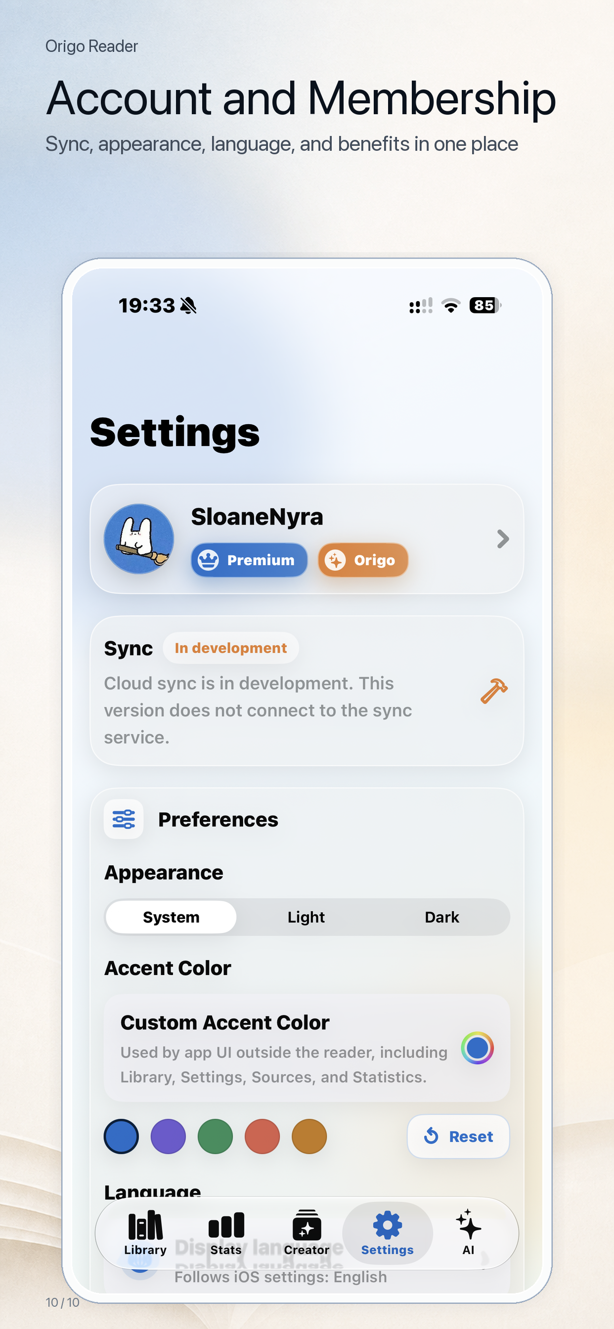 Origo Reader screenshot 3