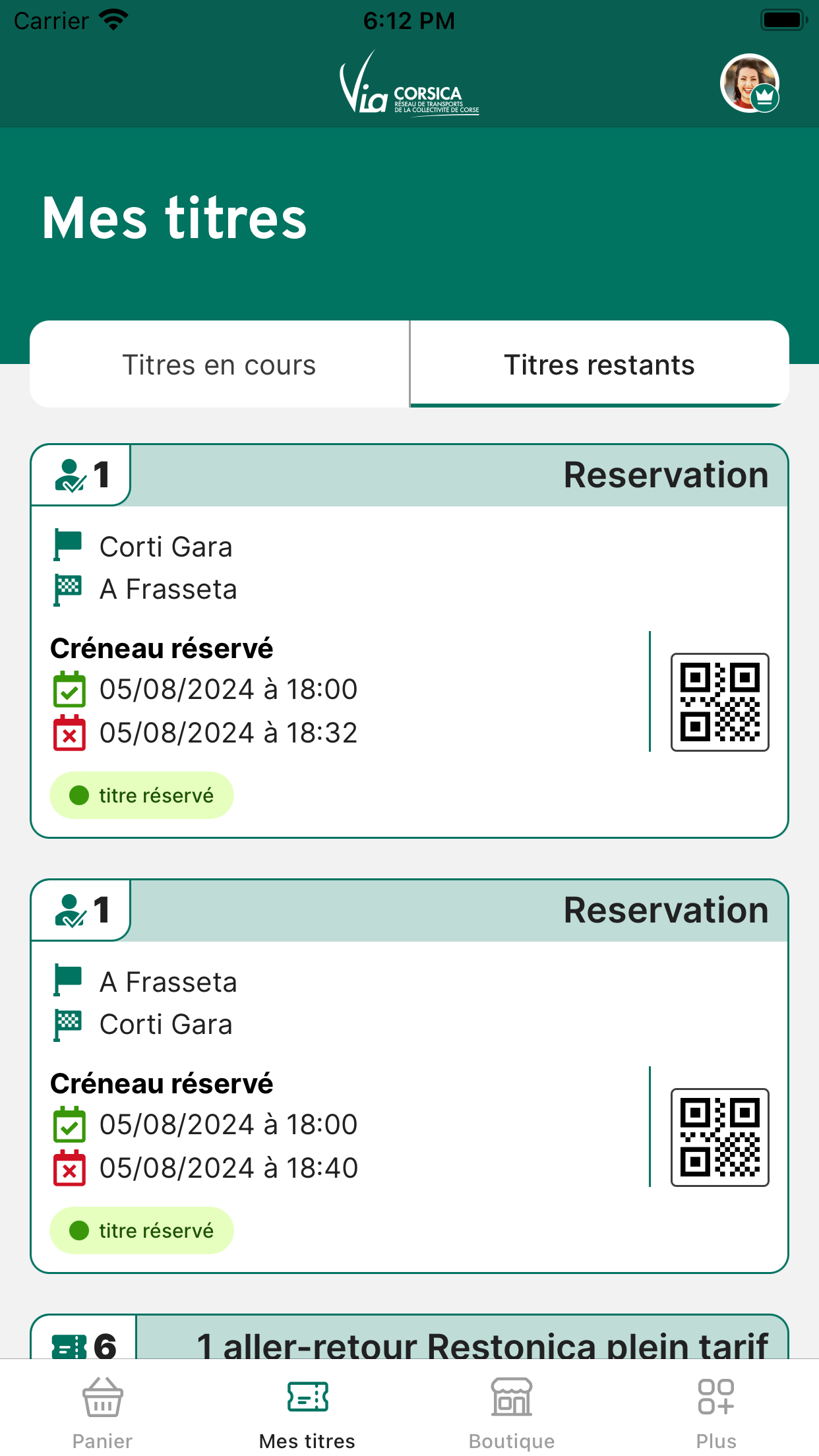M-Ticket Via Corsica Restonica