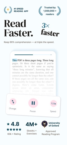 Superead: Learn Speed Reading Screenshot 1 of 7