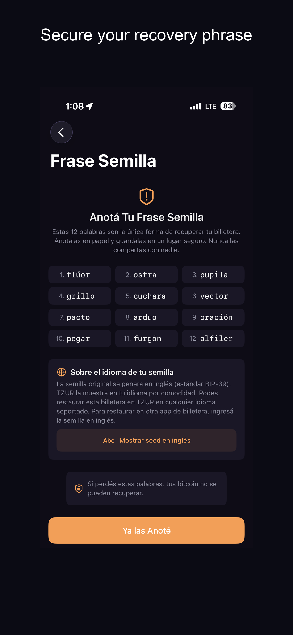 TZUR Wallet screenshot 10