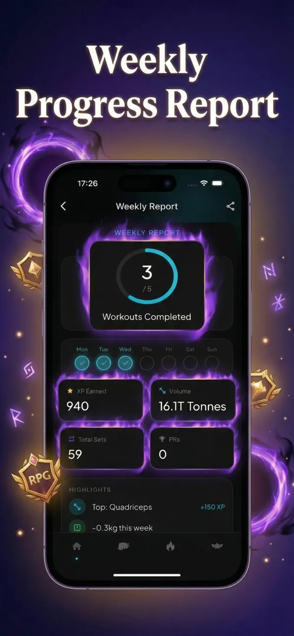 GymLevels: Ranked Gym Workouts iOS Mod IPA screenshot 6 - iOS app interface