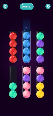 Ball Sort Color Sort Game iPhone screenshot