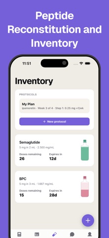 肽类计算器与用量: Peptide Calculator screenshot