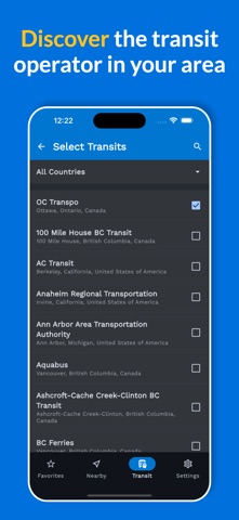 Fleety: Public Transit Tracker iPhone screenshot