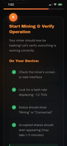 Bitcoin Merch Miner Guide iPhone screenshot