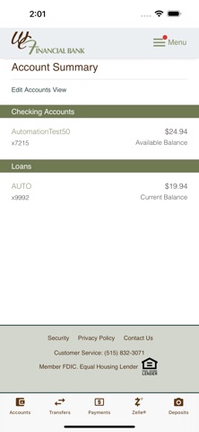 WCF Bank Mobile Screenshot 3 of 6