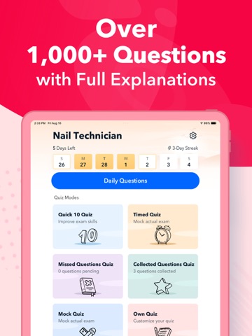 Nail Technician Exam Prep iPad screenshot