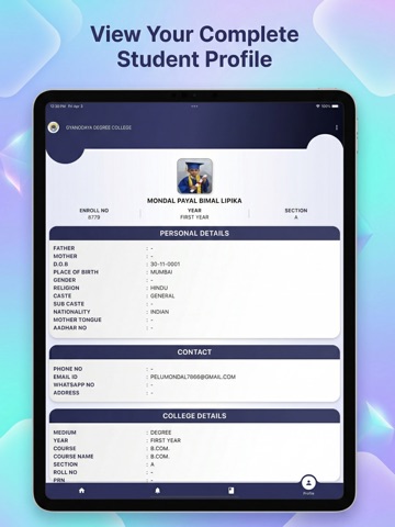 GYANODAYA DEGREE COLLEGE iPad screenshot