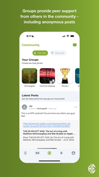 HeChangedIt - Men's Community Screenshot