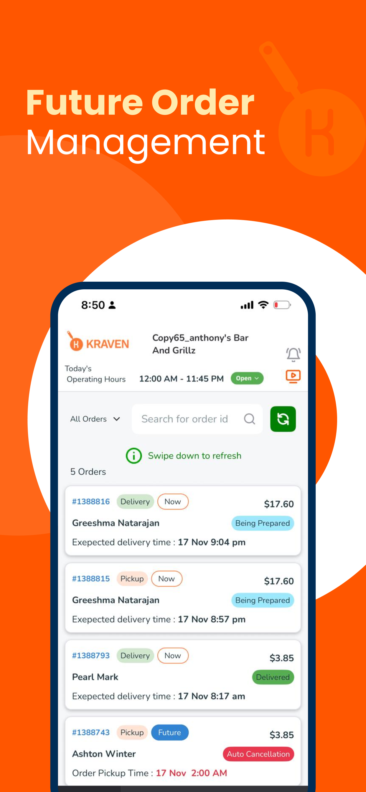 KRAVEN: Restaurant screenshot 6