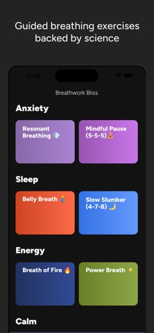 Bliss: Breathing Exercises screenshot