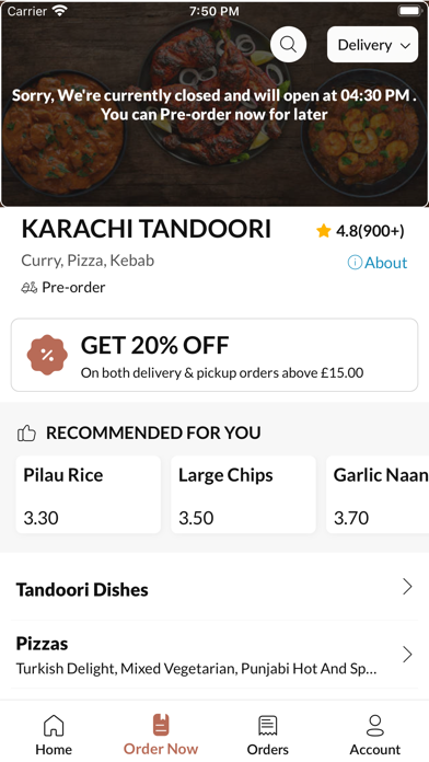 KARACHI TANDOORI Screenshot