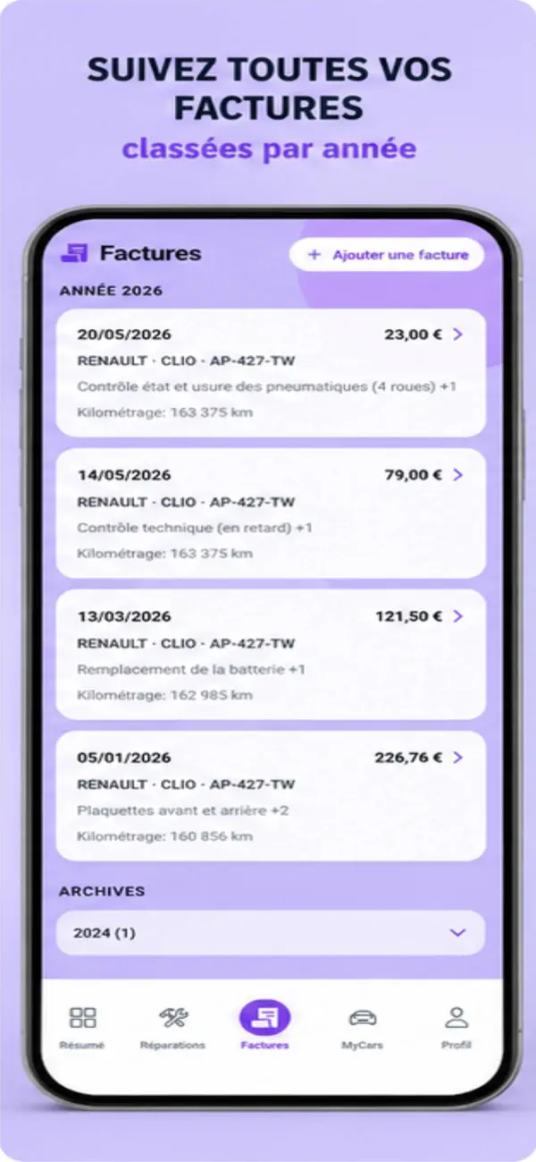 Screenshot #3 pour MyCars - Entretien Voitures IA