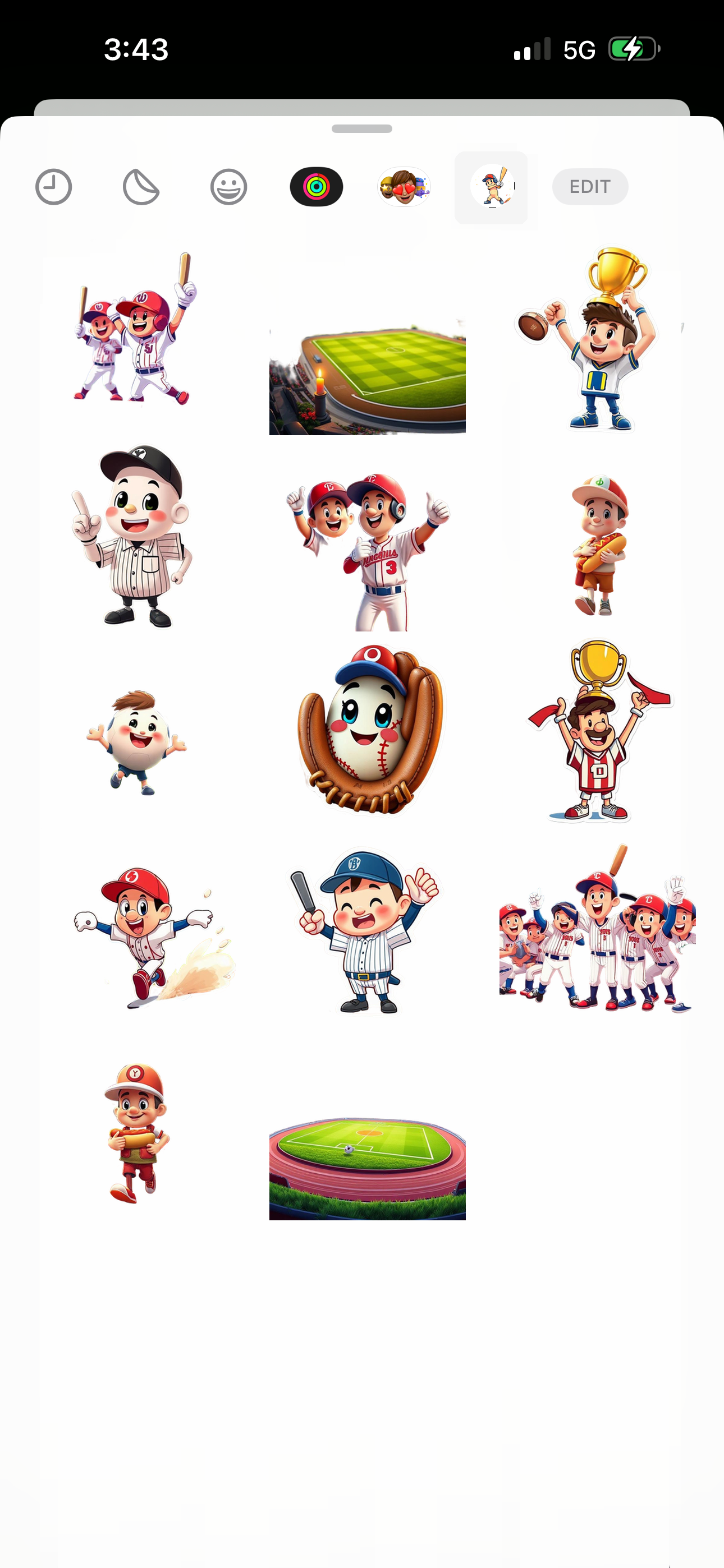 Baseball Season Peak Stickers screenshot 3