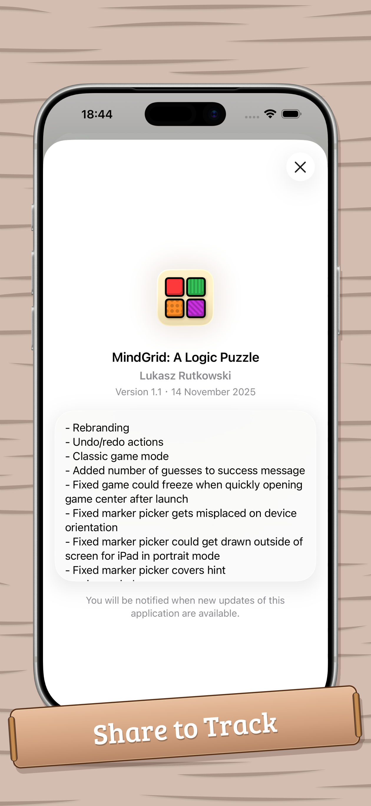 Changelogs screenshot 5