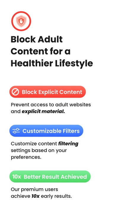 Porn, Website, Ads Blocker App Screenshot