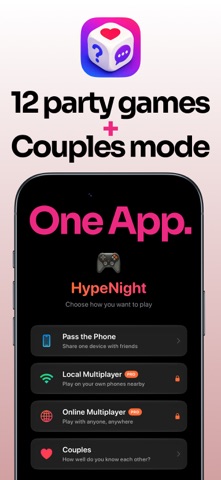 Hype Night: Party & Couples iPhone screenshot