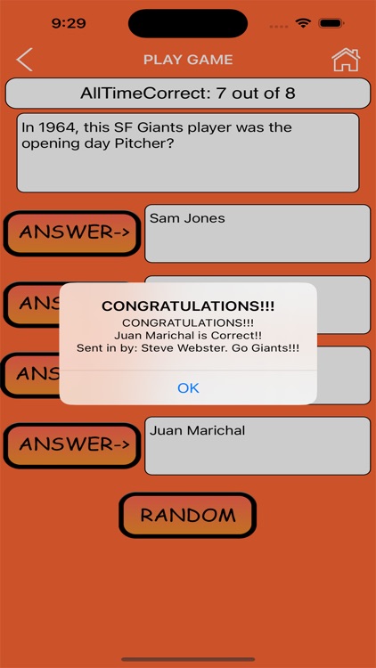Trivia Game for SF Giants fans screenshot-8