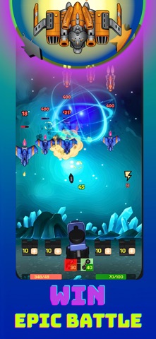 Spaceship games: alien shooter iPhone screenshot