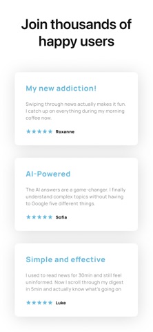 Morning: Daily News Scrolling screenshot