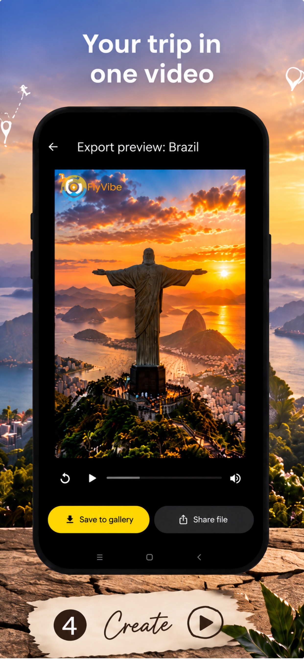 Screenshot 4 of FlyVibe: Travel Video Maker
