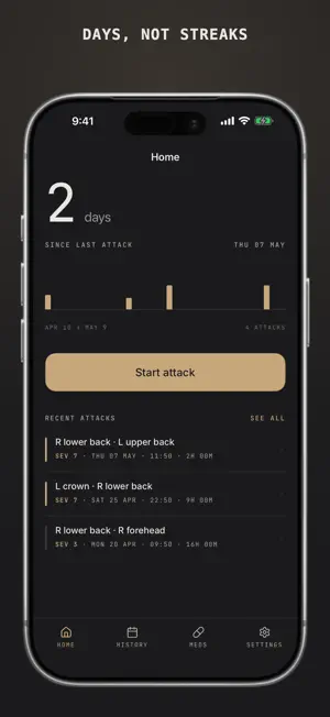 Mign: Migraine Tracker screenshot 1