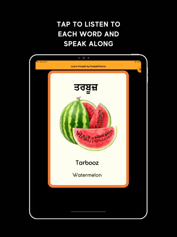 Learn Punjabi by PunjabiCharm iPad screenshot 9 - Education app