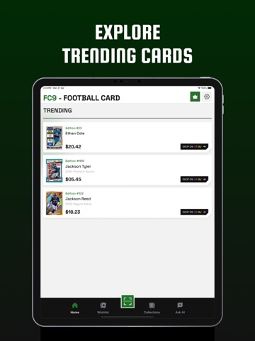 Football Card Scanner - FC9 iPad screenshot