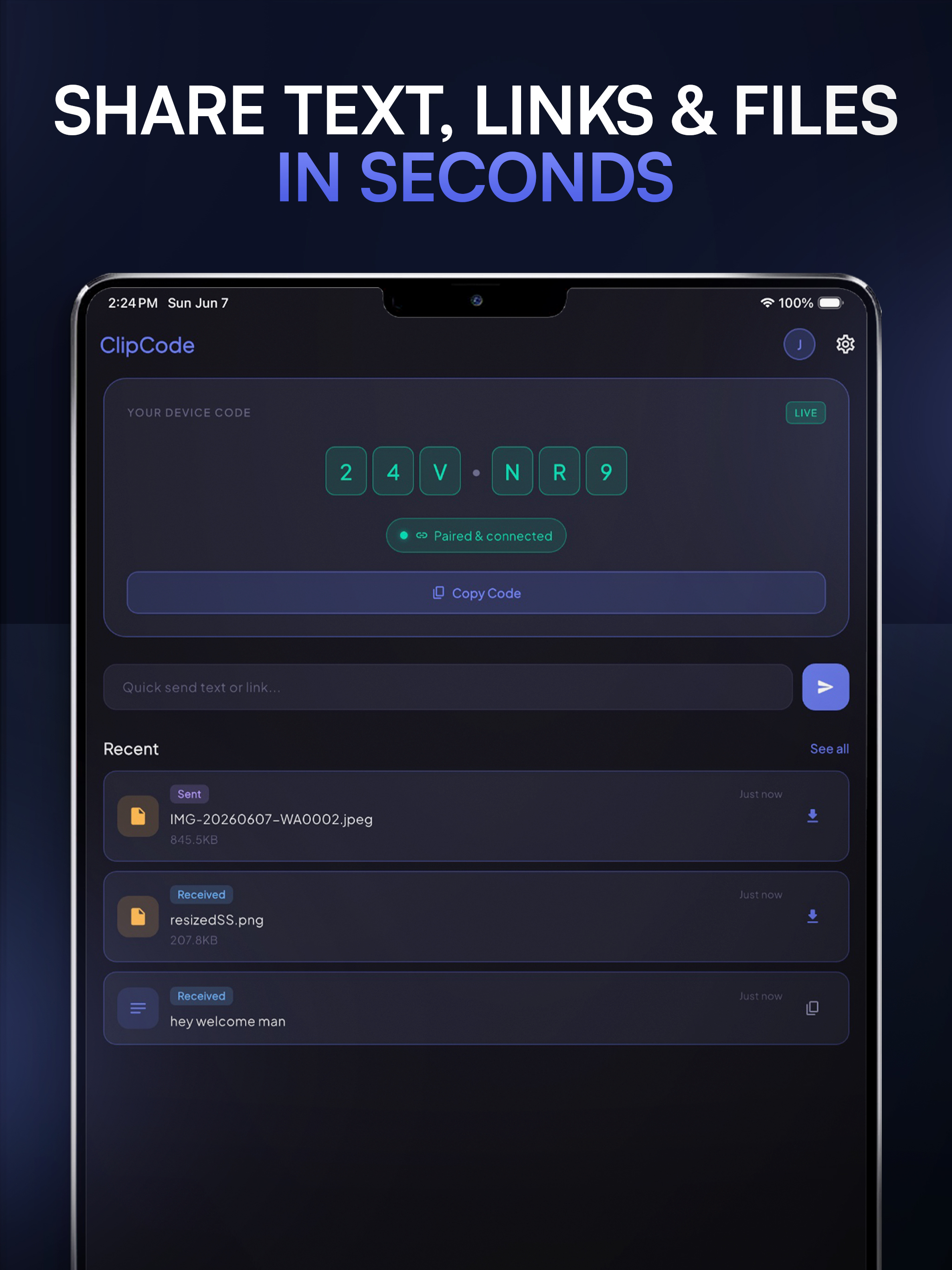 ClipCode – Connect & Transfer screenshot 9