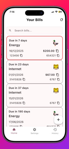 WTFDO.IO Simple Bill Reminder screenshot 3