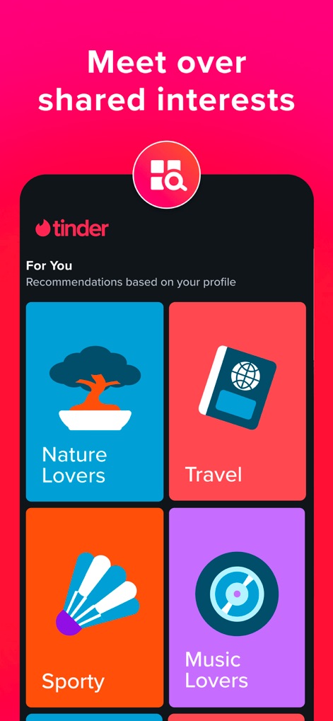 Tinder Dating App: Date & Chat - Interest-Based Matching
