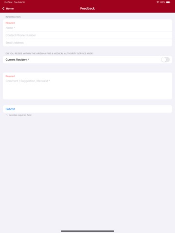 Arizona Fire & Medical iPad screenshot