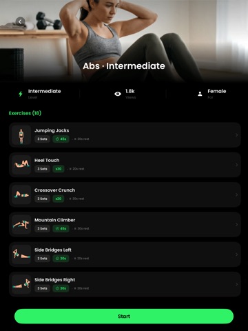 workout : fitness tracker Gym iPad screenshot