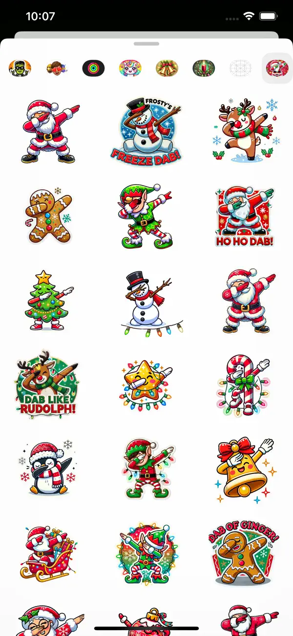 Screenshot #1 pour Santa & Friends Dab Stickers
