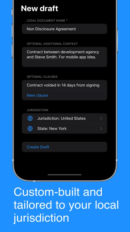 Contract Maker: Legal Draft