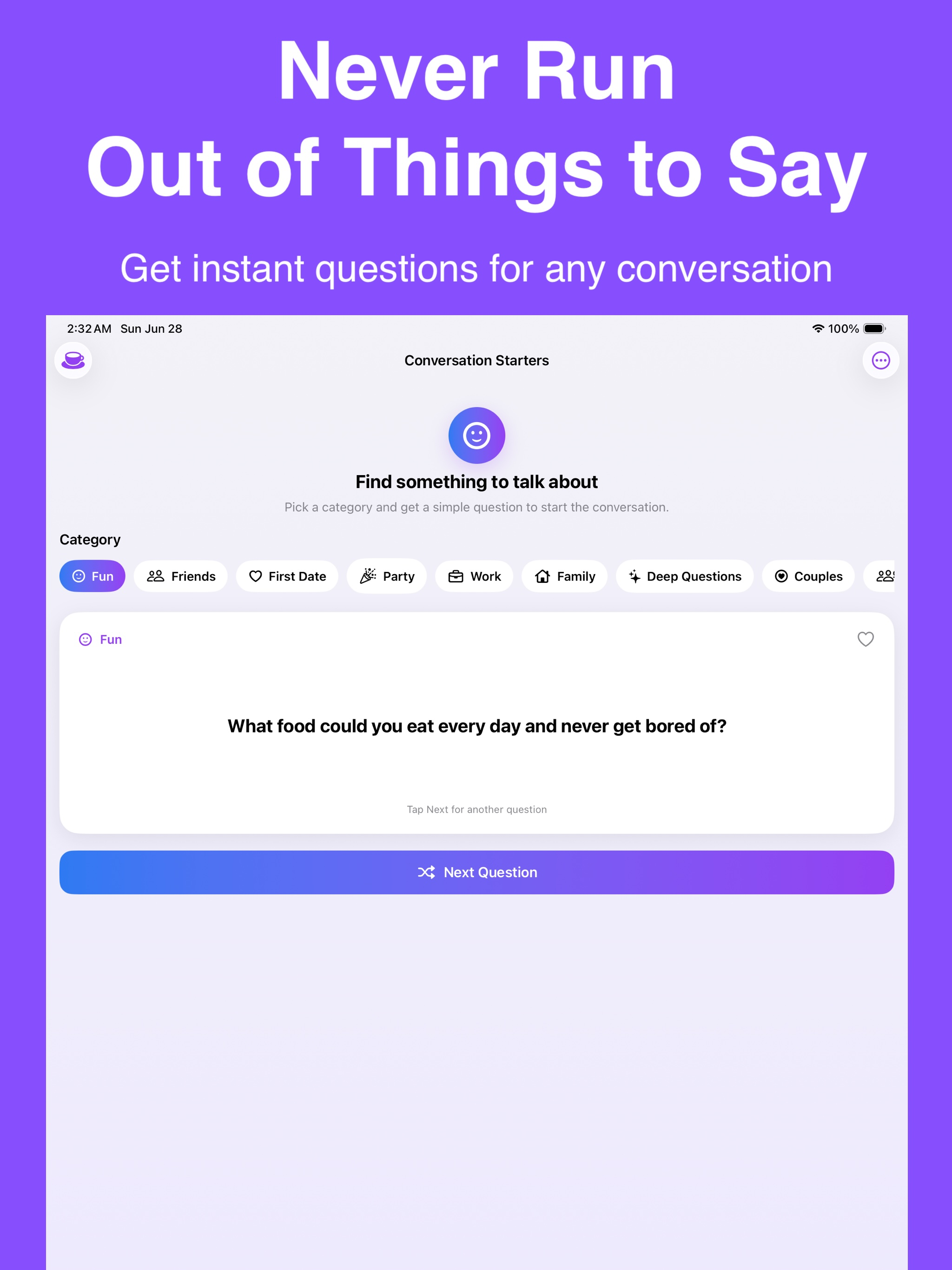 Conversation Starter Questions screenshot 6