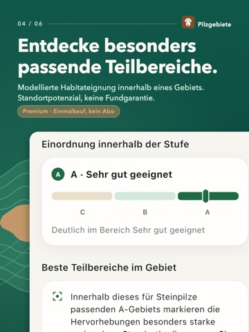 Pilzgebiete – Pilze finden iPad screenshot 4