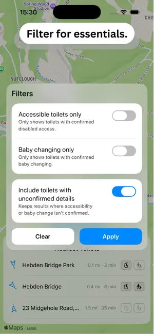 Sat Lav: Public Toilet Finder iPhone screenshot 5