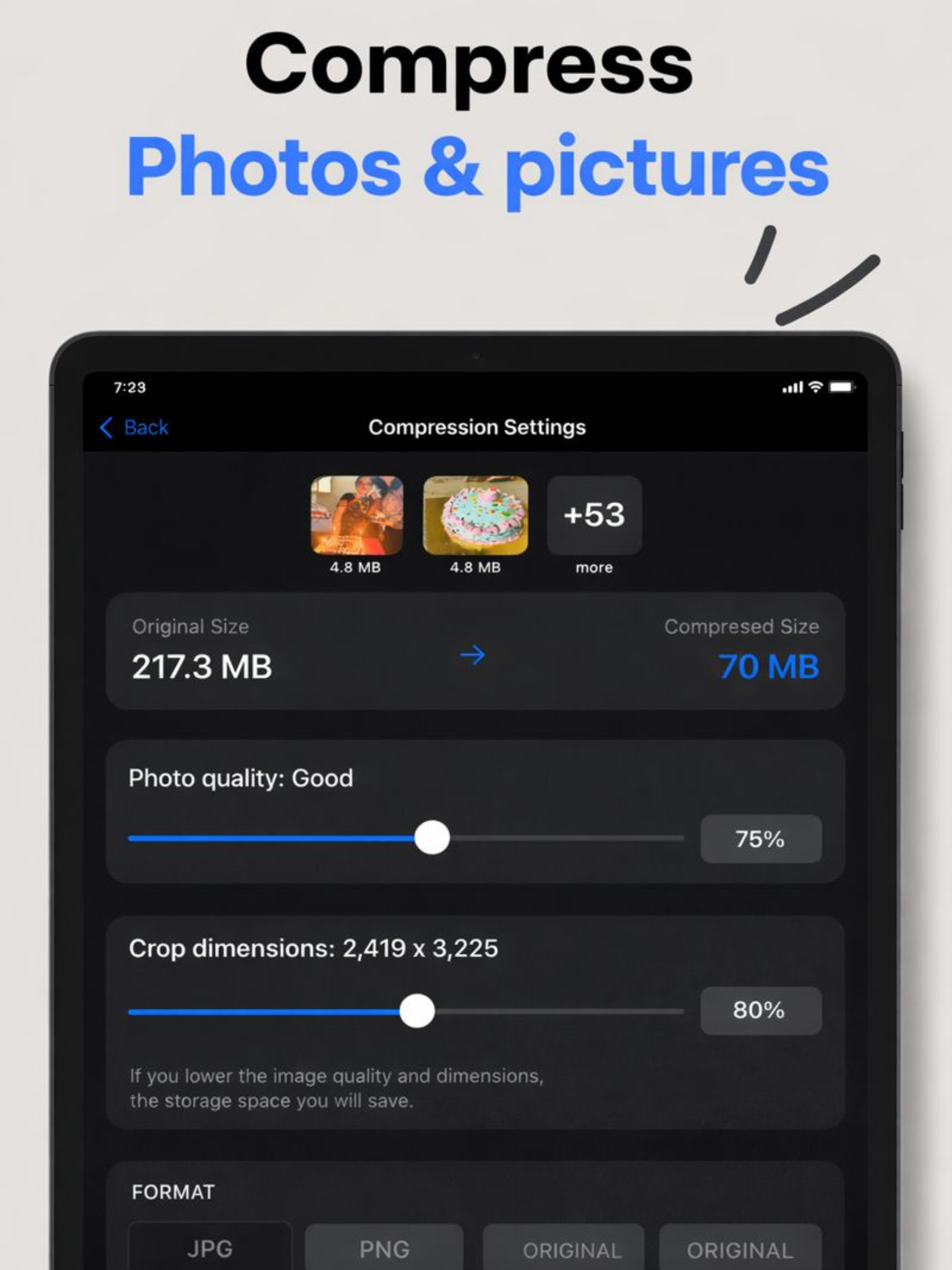 Compress All: PDF, Image Video