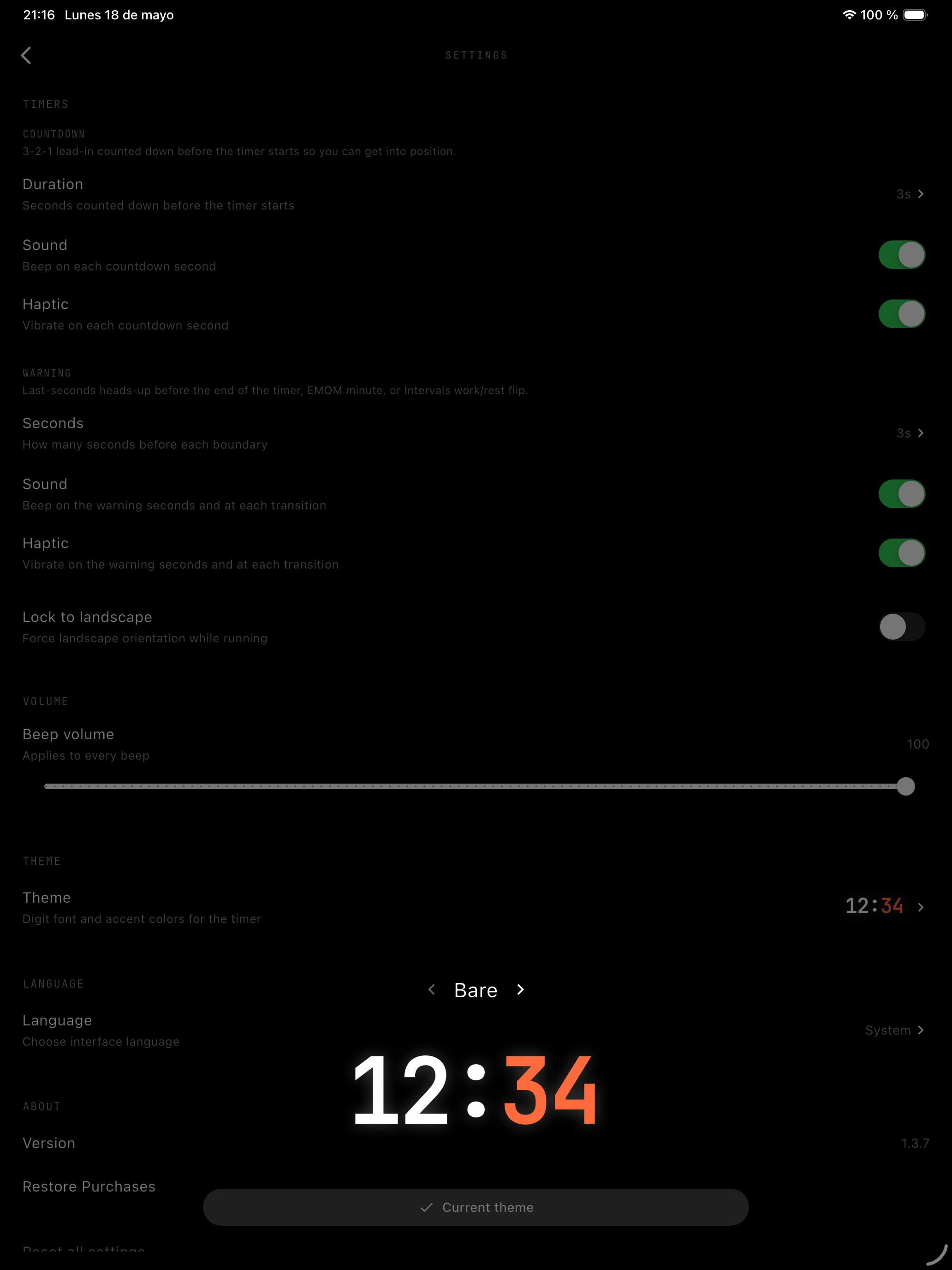 BareTimer: WoD & Gym Timer screenshot 14