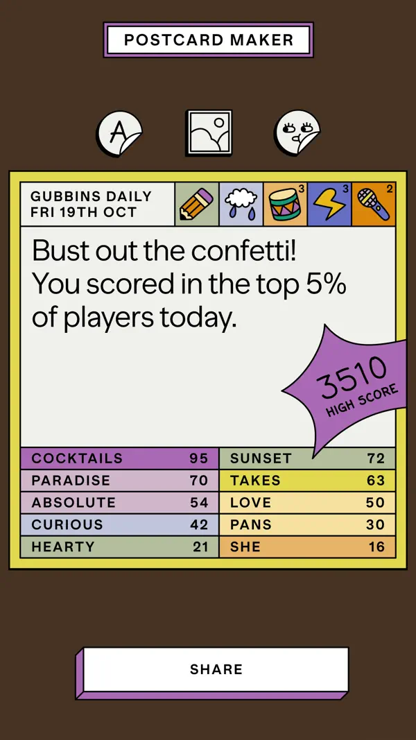 GUBBINS — It's a word game iPhone Spiel Screenshot 8 – Spiele