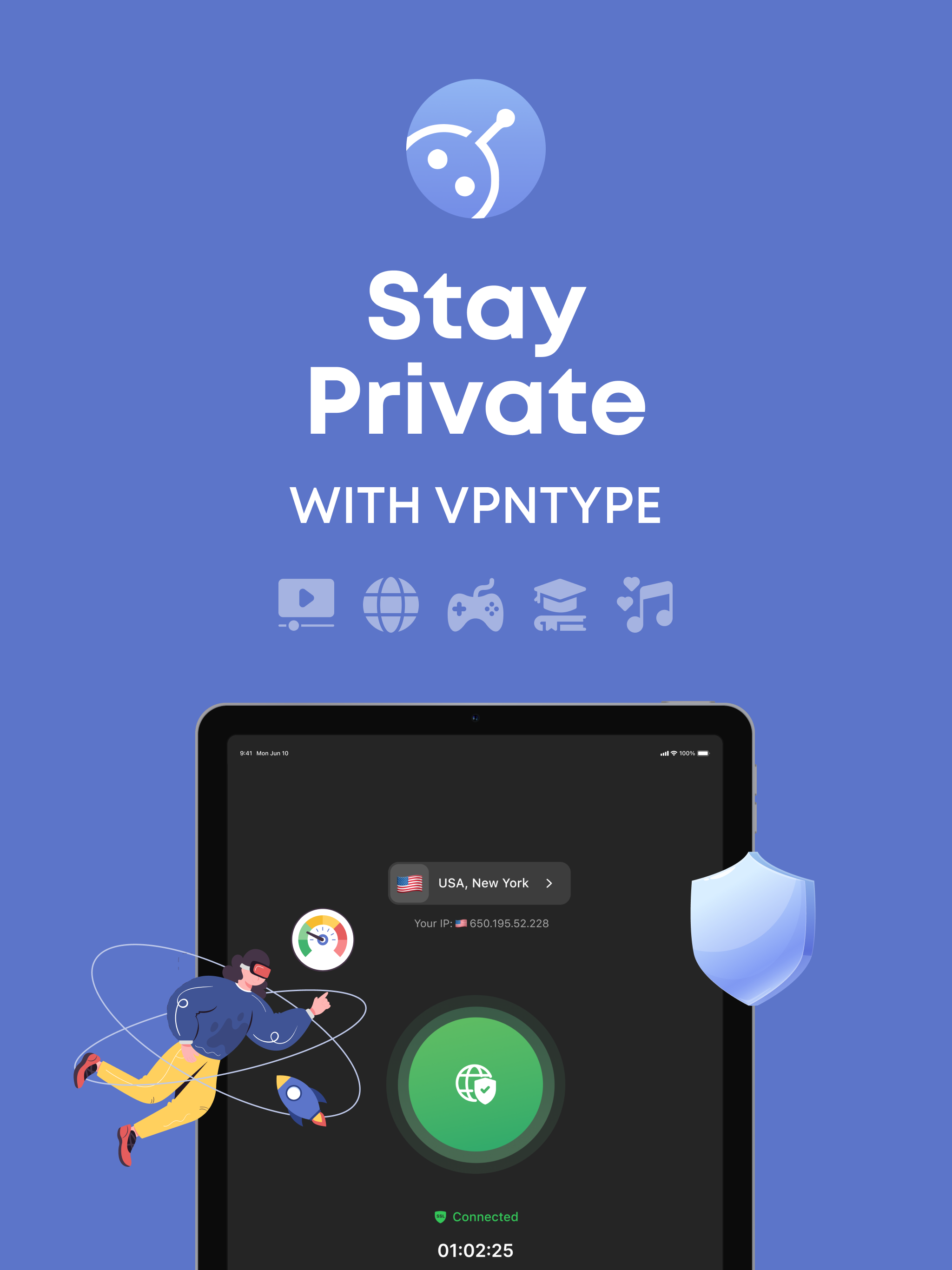 VPNTYPE: USA VPN for iPhone
