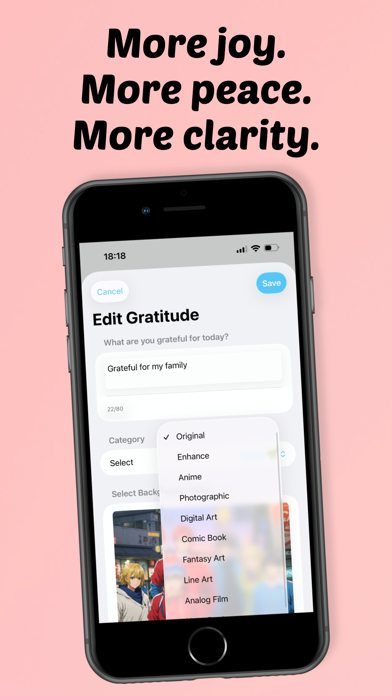 Lumi: Gratitude Journal Widget iPhone screenshot 3 - Health & Fitness app