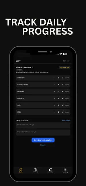 Momentum Tracking screenshot 3
