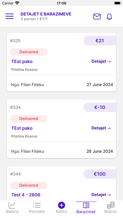 Postman Driver Screenshot