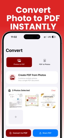 Photo to PDF converter JPEG screenshot