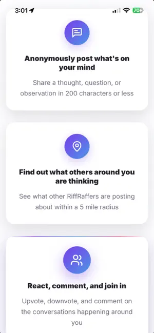 RiffRaff App screenshot 2