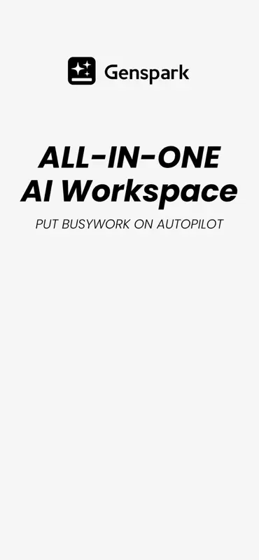 Genspark AI Espacio de trabajo screenshot 1 of 8
